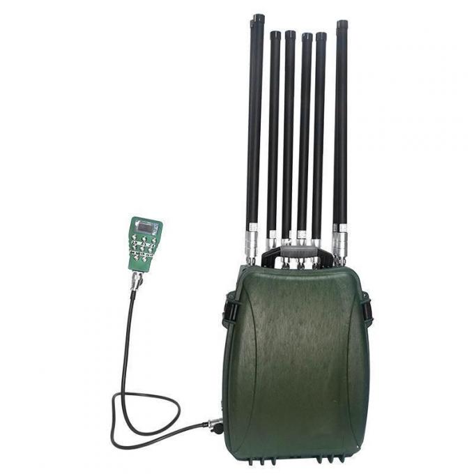 6 Bands Portable حقيبة ظهر Style Drone Suppression Uav Defense System