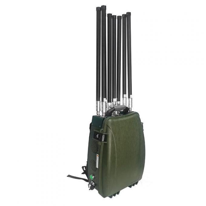 6 Bands Portable حقيبة ظهر Style Drone Suppression Uav Defense System