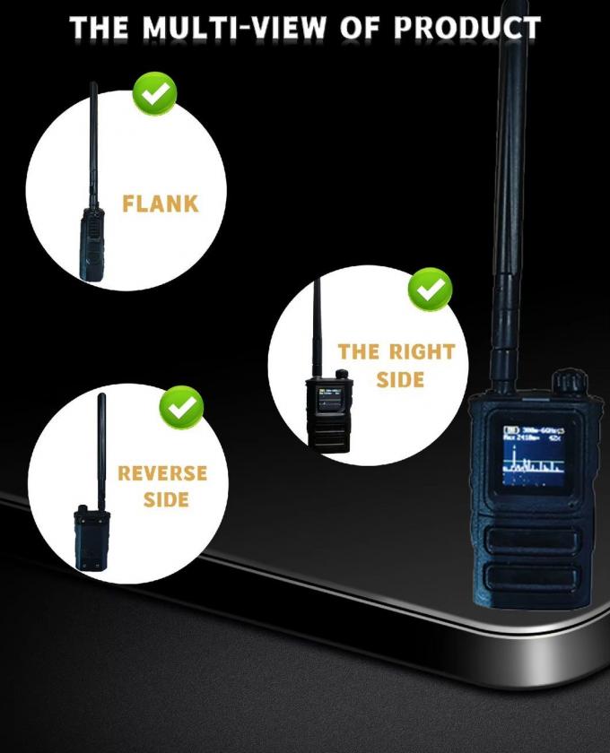 1-2km RF Drone جهاز تشويش Spectrum Search All Frequency 300MHz~6GHz Uav Drone Detection Anti Drone System Drone Detector