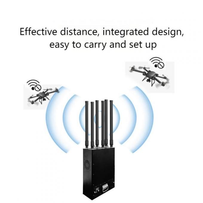 1.5g 2.4G 5.8g & 900MHz Omnidirectional Anti-Drone جهاز تشويش with Fiberglass Antenna